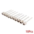 thumbnail image 3 of Eigraketly Pack of 10 Ball Inflating Pump Stainless Pin Football Steel Bike Gym Inflatable Replacement Nozzle Air Valve Set Type1, 3 of 6