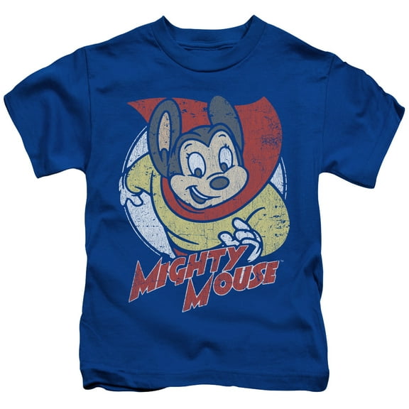 Mighty Mouse Mighty Circle Youth 18/1 T-Shirt Royal Blue