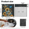 thumbnail image 7 of Drydeepin Sunflower Blue Butterfly Pattern Car Back Seat Cover, Rear Bench Seat Towel Cover for Truck SUV Van Sedan, Saddle Blanket After Gym Workout Hiking, Car Accessories, 7 of 7