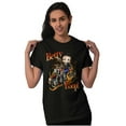 thumbnail image 4 of Biker Betty Boop Flaming Motorcycle Women's Graphic T Shirt Tees Brisco Brands M, 4 of 5