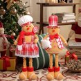 thumbnail image 3 of SUSUchens Muñeco de peluche de jengibre para decoración navideña con patas extensibles, muñeco de jengibre suave para cocina, para fiesta de Navidad, decoración del hogar para mujeres, 3 of 8