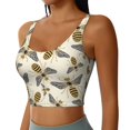 thumbnail image 2 of Fuzoiu Flying Bees1 Print Women's Sports Vest,U-Back Sports Tank,Gym Vests,Athletic Sleeveless Shirts,Exercise Undershirts,Yoga, Gym, and Dance Wear-Large, 2 of 8