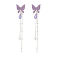 thumbnail image 2 of Elegant Fairy Butterfly Dangle Earrings for Women - Sweet Aesthetic Delicate Lightweight Charm Fashion Jewelry Gift, 2 of 6