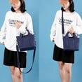 thumbnail image 6 of Small Cute Canvas Tote Crossbody Shoulder Bag Multiple Pockets Mini Casual Satchel Hobo Handbag Messenger Purse for Women, 6 of 8