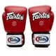 thumbnail image 4 of Guantes de boxeo Fairtex BGV1 para entrenamiento de muay thai, 16 onzas, color rojo y blanco, 4 of 5