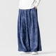 thumbnail image 3 of Ceisia Men Solid Color Multi Pocket Linen Workwear Pants Loose Wide Gift Leg Casual Trousers, 3 of 7