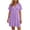 Purple, variant on XuJwPNcy Womens Summer Dresses V Neck Short Sleeve Tshirt Dress Flowy Knee Length Beach Dresses Travel Vacation Outfits