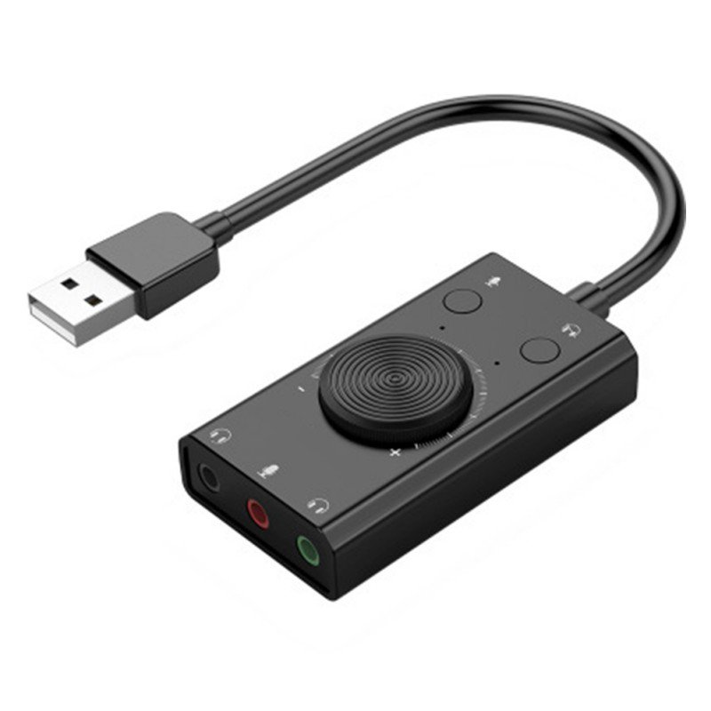 USB Sound Card Adapter, External Audio Adapter Stereo Sound Card