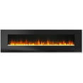 thumbnail image 6 of Hanover 60 In. Wall-Mount Electric Fireplace in Black with Multi-Color Flames and Crystal Rock Display, 6 of 8