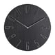 thumbnail image 2 of Reloj de pared de plástico Macarena Arte decorativo del reloj de pared 14 pulgadas Silencioso Negro, 2 of 8