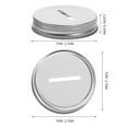 thumbnail image 2 of Pretyzoom Wide Mouth Canning Lids, Assorted Colors, Tinplate, Money Saving Slot, 4Pcs, 2 of 6