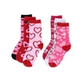 thumbnail image 3 of CTM  Valentine's Day Adorable Crew Socks (3 Pair Pack) (Women), 3 of 7