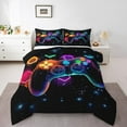 thumbnail image 1 of MesaSe Moderne Noir Bleu Joystick de Jeu Couettes et Duvets Grand Lit, 1 of 7