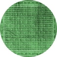 thumbnail image 1 of Ahgly Company Indoor Round Persian Emerald Green Traditional Area Rugs, 7' Round, 1 of 4