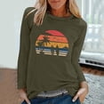 thumbnail image 1 of EQWLJWE Chandails à Manches Longues pour Femmes Entraînement Mode T-Shirts de Printemps Imprimés à Manches Longues Col Rond Décontractés Hauts T-Shirts Vêtements d'Automne pour Femmes, 1 of 6