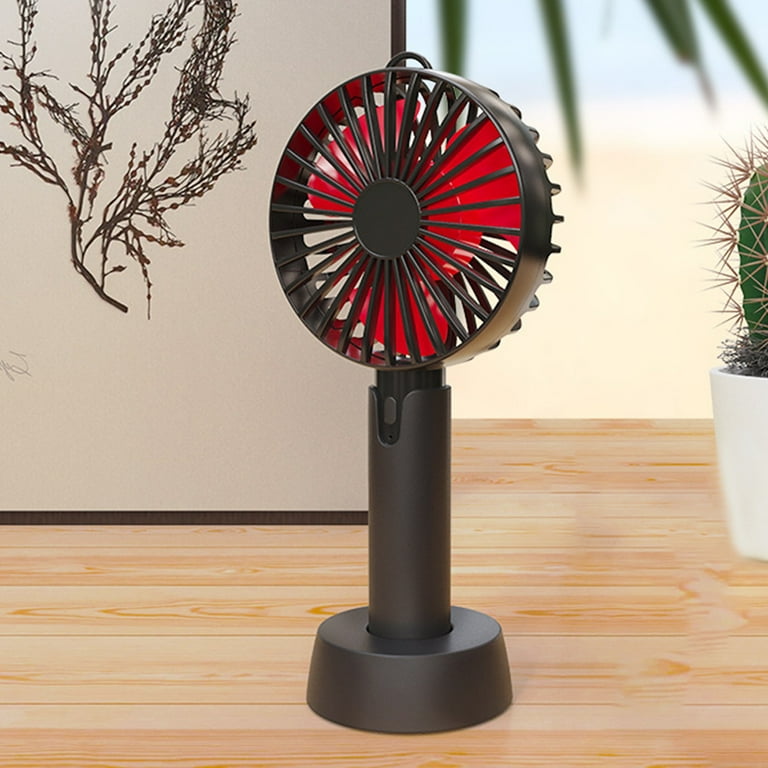 Fans on Sale and Clearance Uhuya Portable Outdoor Mini Fan with Small Fan Student Dormitory Desktop Usb Charging Fan Black