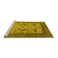 thumbnail image 2 of Ahgly Company Machine Washable Indoor Rectangle Oriental Yellow Industrial Area Rugs, 4' x 6', 2 of 4