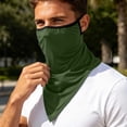 thumbnail image 2 of QSAWXQZ Men's Neck Gaiter Ear Loop Face Cover Breathable Scarf Lightweight Outdoor Sun Mask Free Size, 2 of 5