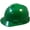 Green, variant on MSA V-Gard Cap Style Hard Hats w/FasTrac III Suspensions and Handy Tote Bag - Blue
