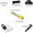 thumbnail image 3 of 6.35mm Male to 3.5mm Female Jack Adapter, Headphone Audio Jack for Audio Mixer/Electric Piano/Keyboard, 3 of 5