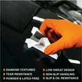 thumbnail image 5 of Heavy Duty 8-mil Industrial Orange Nitrile Gloves with Raised Diamond Texture - Box of 100 - Latex Free, Powder Free Size: Medium, 5 of 8