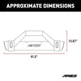 thumbnail image 3 of ARIES 2186001 TrailCrusher Black Steel Jeep Wrangler TJ Front Bumper with Brush Guard, 9,500 lbs Winch and Shackle Ratings Fits select: 1997-2006 JEEP WRANGLER / TJ, 3 of 9