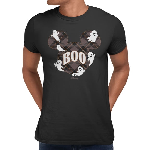 Disney Mickey Mouse Halloween Boo Ghosts Men's T Shirt (Black, S-XXXL)