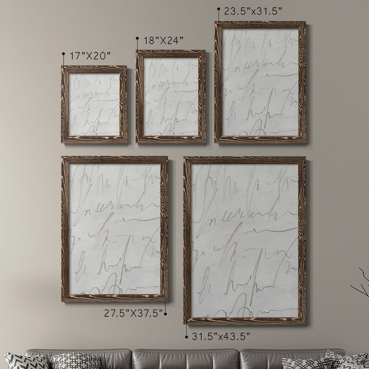 Scrabble I - Premium Framed Canvas 2 Piece Set - Ready to Hang
