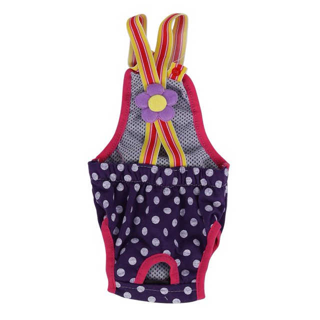 Envolturas para perros con liguero, Pa?ales para perros reutilizables lavables de color púrpura Solución para pantalones a prueba de fugas de perros para incontinencia de mascotas y viajes largos(XS) Ecomeon no