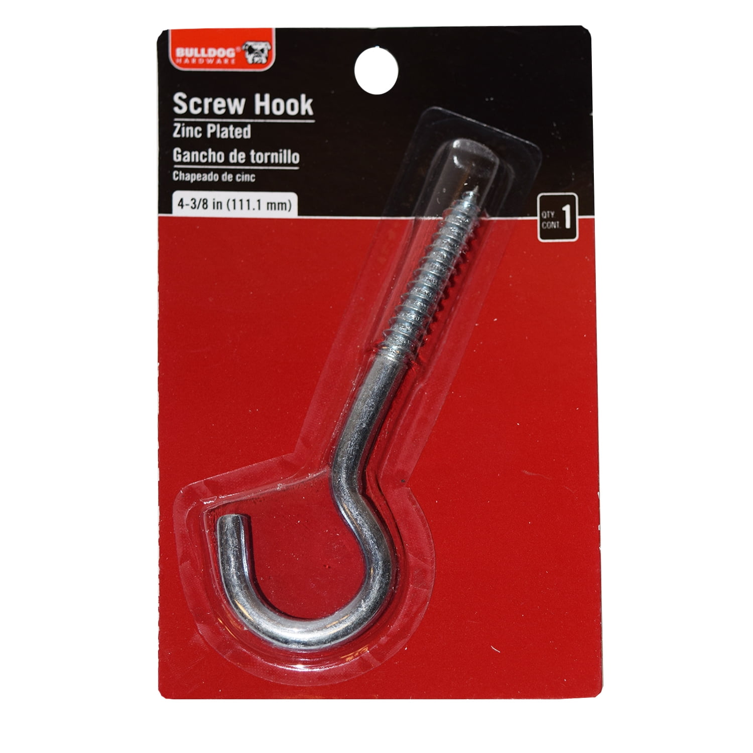Bulldog 43/8" Screw Hook