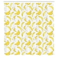 thumbnail image 3 of Ambesonne Banana Shower Curtain, Watercolor Yellow Fruits, 69"Wx75"L, White and Pastel Yellow, 3 of 5