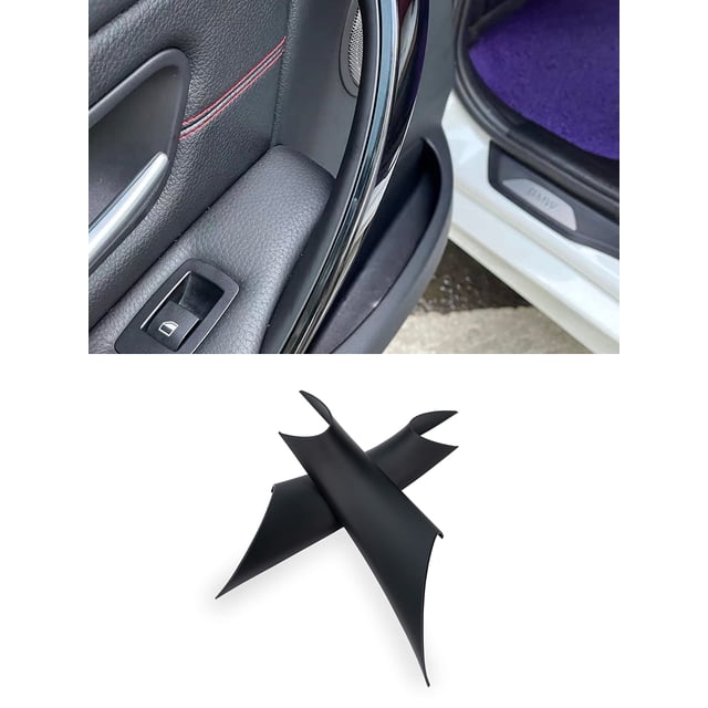 GEATaaT Gelunxin - Cubierta para tirador de puerta para BMW 320 328 330 335 M3 2012-2018 y BMW 428 435 M4 2014-2017 (trasero izquierdo+trasero derecho negro)