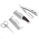 thumbnail image 3 of 6pcs Beard Kit Shaving Knife Blade Beard Brush Scissors Storage Bag Modeling SetBeard Care Set, 3 of 5