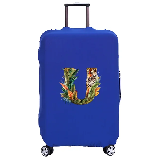 Luggage Cover Washable Case Cover Protective Case Scratch Proof Case Cover Suitable for JungleTiger Print Pattern Fits 18-32inch jungle tiger letterU L