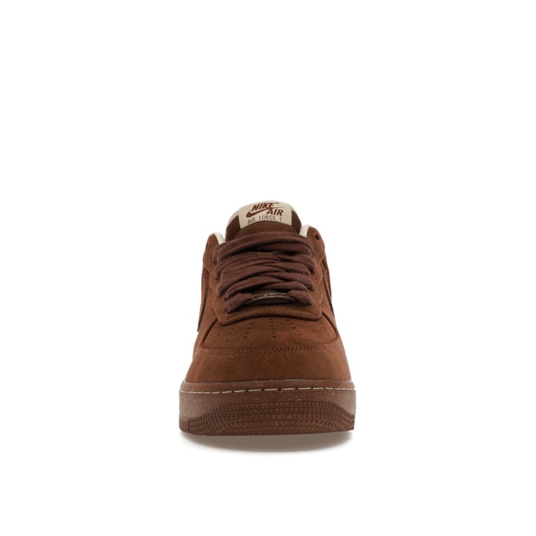 Nike Women's Air Force 1 Low '07 Suede Cacao Wow Basketball Shoes