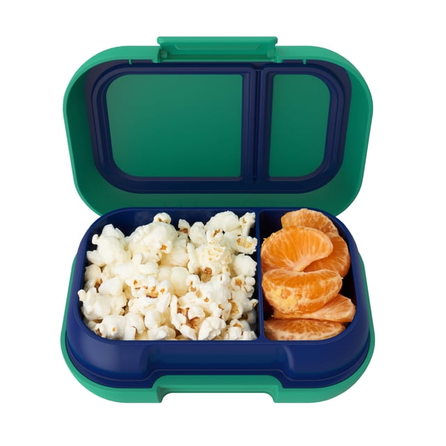 Bentgo Kids Snack - 2 Compartment Leak-Proof Bento Box Container for Snacks and Small Meals, Easy-O