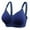 Dark Blue, variant on Siilsaa Sports Bras for Women Women's Plus Size Cotton Unlined Underwire Bra-Pinch-Free Straps - Side and Back Smoothing Purple,42