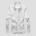 thumbnail image 1 of pstuiky Camisa de manga corta para hombre, Camiseta informal de manga corta con botones y solapa de color liso para hombre camisas casuales para hombre xxl, 1 of 3