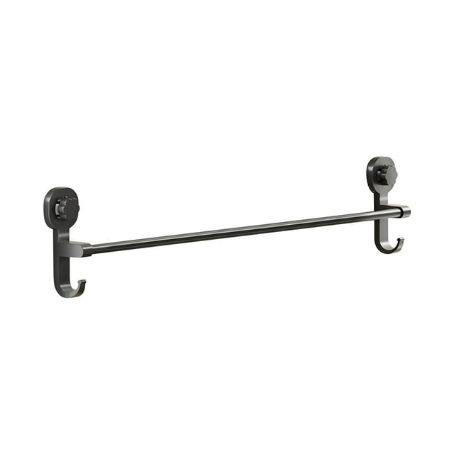 D 70Cm Extended Gray Shower Shelf With Heavy Duty Suction Cups For Large Spaces #080Q0