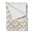 thumbnail image 2 of Pastel Soft Flannel Fleece Blanket, Soft Colorful Pattern with Foxes Trees Roses Birds and Floral Leaves at Tender Woods, Cozy Plush for Indoor and Outdoor Use, 60" x 80", Multicolor, by Ambesonne, 2 of 5