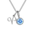 thumbnail image 1 of Collier Rune Tridimensionnel des Douze Constellations, Luxe Léger, Couleur, Collier Pierre de Naissance en Strass, Collier en Acier Inoxydable, 1 of 6