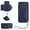 Blue, variant on TECH CIRCLE Wallet Case For iPhone XS/iPhone X with Card Holder,Flip Premium PU Leather Magnetic Clasp Kickstand Heavy Duty Protective Cover with Wrist Strap for Apple iPhone XS/iPhone X 5.8",Blue