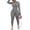 Grey, variant on Two Piece Sets for Women Outfits Track Suits Long Sleeve Top Jogger Legging Pants Lounge Workout Sets for women Black L