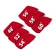thumbnail image 3 of 6 fundas protectoras para cabezas de palos de golf, resistentes al agua y con diseño de cuñas. rojo, 3 of 7