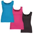 thumbnail image 2 of Gildan Women's Ribbed 100% Cotton Tank Top - 6 Pack 6 Smoke Small, 2 of 7