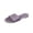 Womens Sandal - Purple, variant on Samdudou Slide Sandals for Women Open Toe Flat Slides Smooth Velvet Single Band Slip On Shoes Minimalist Low Profile Footbed Sandals for Indoor Outdoor Lounge