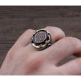 thumbnail image 4 of Roarsilver Seal of Solomon-Star of David Ring-Handmade Mens Ring-Agate Stone Ring-Signet Ring Mens-Jewelry Gift For Mens-Silver Rings for Men-Agate Wedding Ring | 14, 4 of 5