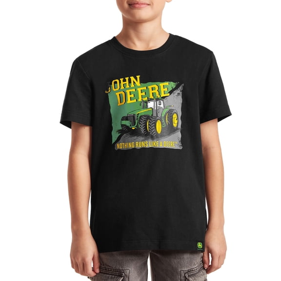 John Deere Boy's Short Sleeve Graphic Crewneck T-Shirt, Sizes 4/5 - 18