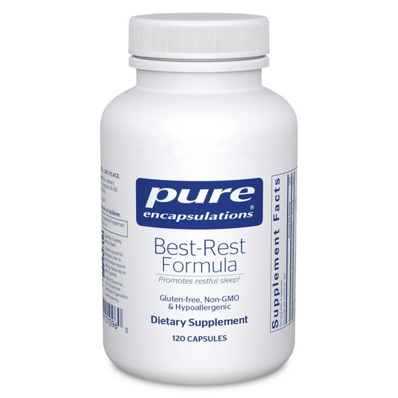 Pure Encapsulations Best-Rest Formula - Supports Restful Sleep - For Relaxation - Restful Sleep Supplement - Non-GMO & Vegan - 120 Capsules