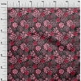 thumbnail image 3 of oneOone Velvet Pink Fabric Floral Retro Sewing Craft Projects Fabric Prints By Yard 58 Inch Wide, 3 of 5